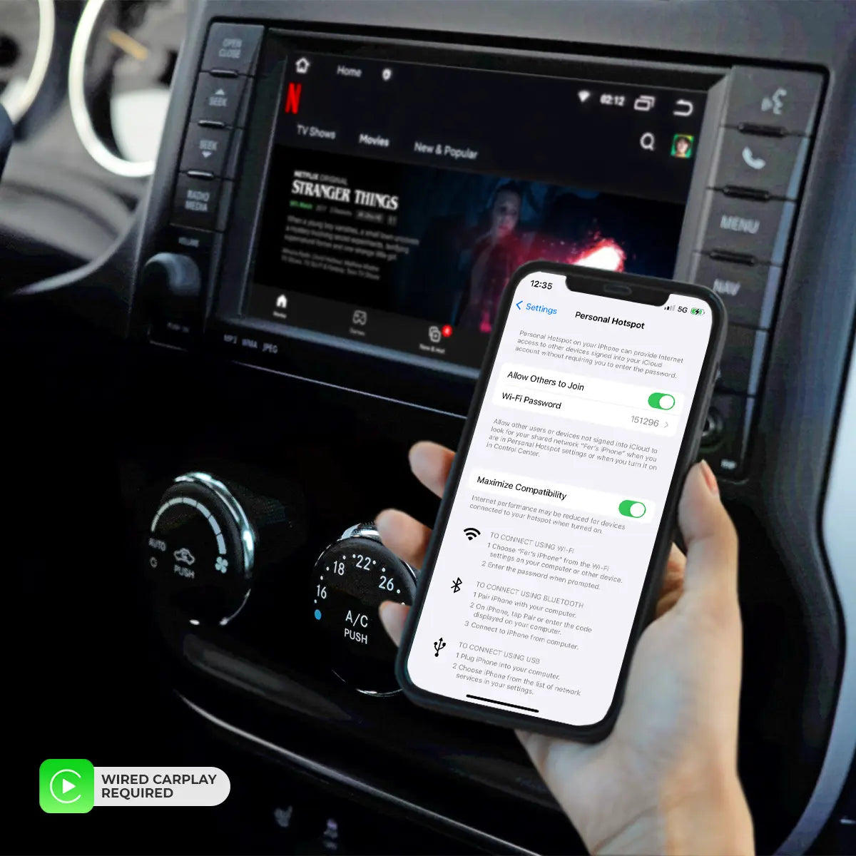 Autosky Ai Box Lite X - Enhance Your Vehicle Experience with Wired Apple CarPlay and Hotspot Connectivity