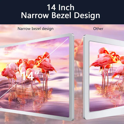 Dual-Screen Laptop Extender, [M1/M2/M3/Windows] [Connects with Just One Cable], Laptop Display Extender for Mac/Windows, 1080P | FHD IPS | Ultra-Thin Bezel, Type-C/Usb Powered, S400 Gray.