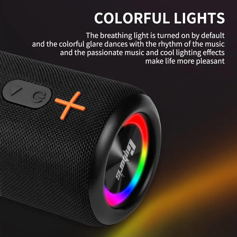 Upgraded 2-in-1 Portable Bluetooth Speaker with 20-Watt Stereo Bass, IPX6 Waterproof Rating, and Home Theater Surround Sound - Modern Design for Music Enthusiasts, Featuring Bluetooth 5.3 Connectivity