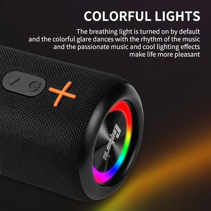 Upgraded 2-in-1 Portable Bluetooth Speaker with 20-Watt Stereo Bass, IPX6 Waterproof Rating, and Home Theater Surround Sound - Modern Design for Music Enthusiasts, Featuring Bluetooth 5.3 Connectivity