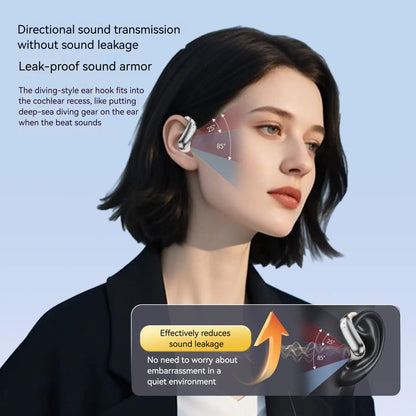 Monster Open-Ear Mic Headset, Wireless Earbuds, Secure Earhook Design, Mic Noise Cancelling, 100H Playtime, Bluetooth 6.0, Sweatproof, Lightweight, Comfortable, for Running, Workout, Cycling, Driving – Back to School, Perfect Gifts for Men & Women