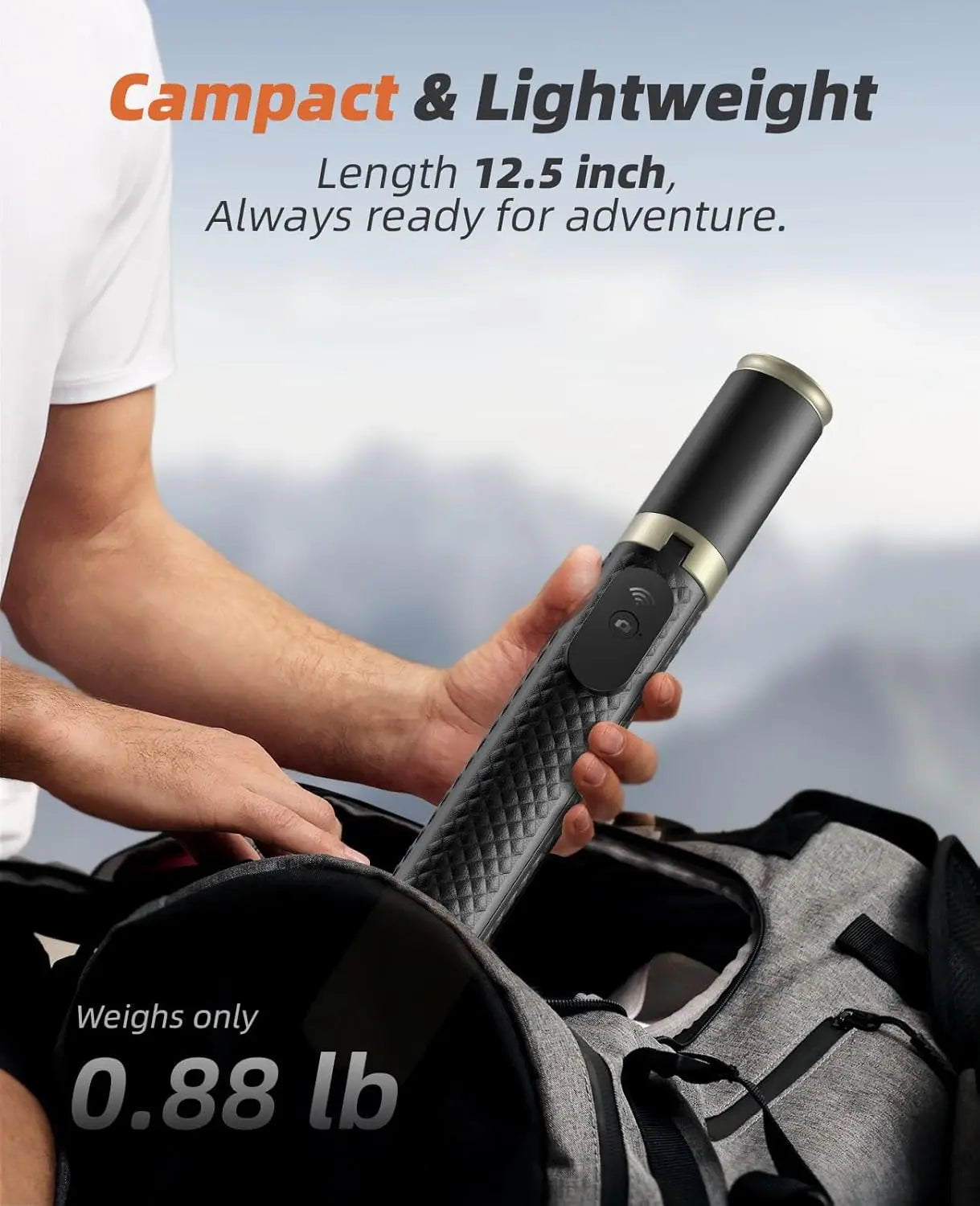 62-Inch Adjustable Phone Tripod and Selfie Stick with Remote Control - Lightweight and Portable Stand for iPhone and Android, Ideal for Selfies, Video Recording, and Vlogging