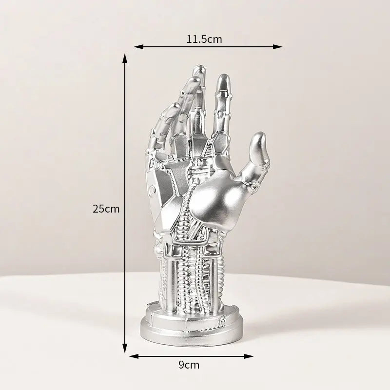 Sci-Fi Cyberpunk Mechanical Arm Statue - Ultra-Futuristic Decorative Ornament and Game Controller Holder, Ideal Gift for Gamers and Men for Valentine's Day, Father's Day, Christmas, and Anniversaries