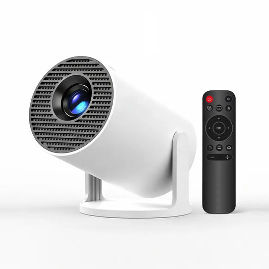 Hy300Pro+ Mini Projector with 290ANSI Lumens Auto Keystone Correction Dual-Band Wifi6 & Bluetooth 5.4 Android 14 1280X720P 4K Decode for Home Cinema Portable Movie Theater Gift - Audio 4K/1080P Support