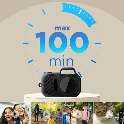 Y3000 Portable Wearable Digital Keychain Camera - Compact Vintage Design, 8GB SD Card, 1080P Video Recording, 6 Built-In Filters, 0.96-Inch HD Camcorder, Charging Capability, Perfect for Travel and Outdoor Activities
