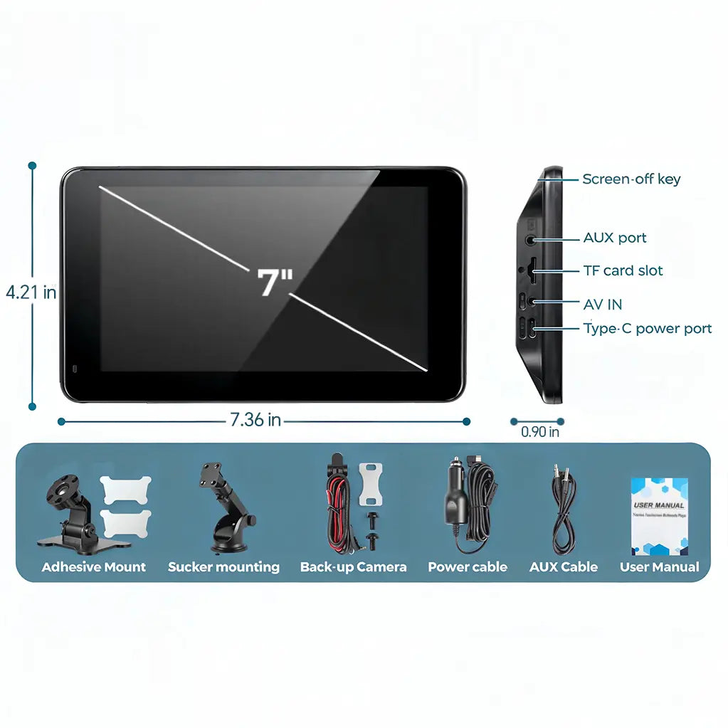 PASLDA 2026 Father's Day Gift - Enhanced Wireless CarPlay Screen for Android and iPhone: The Premier Portable CarPlay Adapter for Effortless In-Car Entertainment