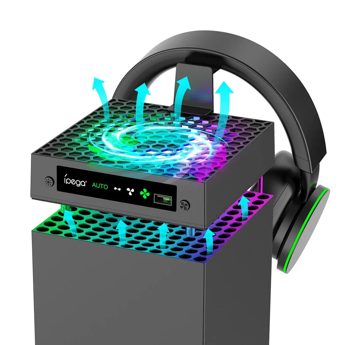 High-Performance Adjustable Cooling Fan for Xbox Series X - Low Noise Console Cooling System