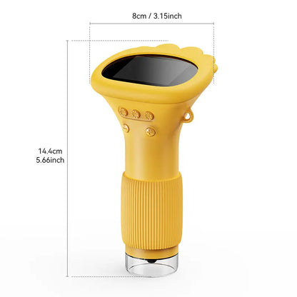ASPOVEN 4K Upgraded Mini Pocket Digital Microscope with 3" Screen, Rechargeable Educational Tool for Children Ages 4-12, Ideal STEM Learning Gift for Boys and Girls