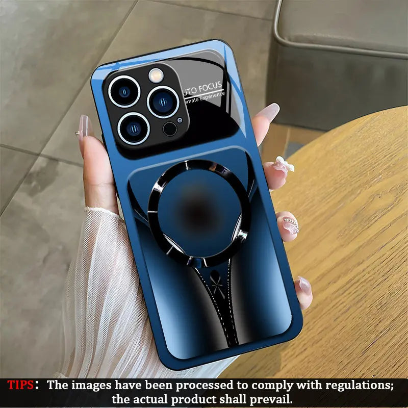 Aesthetic Magnetic Case for Iphone 17 16 15 14 13 12 11Pro Max, Compatible with Magsafe Slim Glossy Shockproof Protective Hard Back Cover, Unisex 995