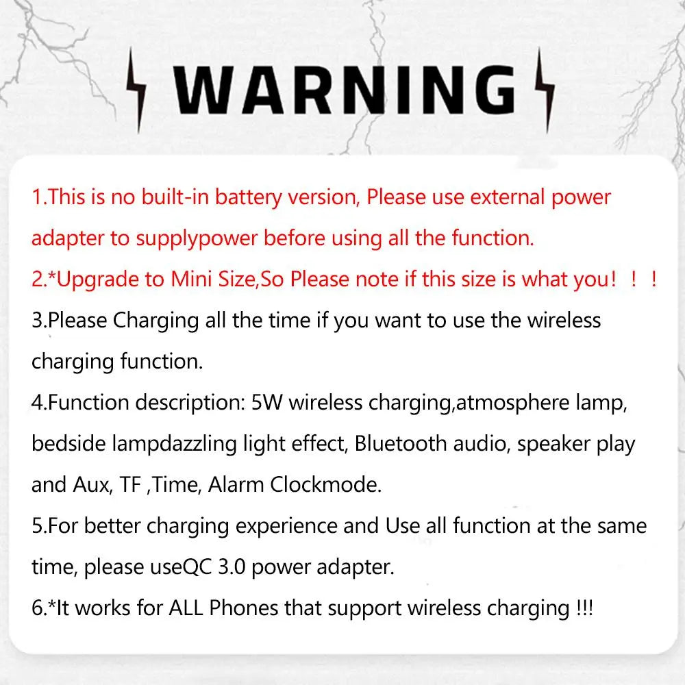 Multifunctional Wireless Charging Holder with Ambient Lighting and Alarm Clock - Creative Magnetic Speaker for Office, Bedroom, and Dormitory, Ideal Gift for Valentine's Day and Holidays