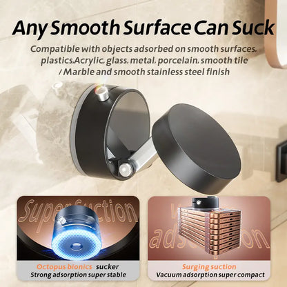 Upgraded 360° Adjustable Vacuum Magnetic Suction Phone Holder for Car, Gym, and Smooth Surfaces - Compatible with iPhone 16/15/14/13/12 Series