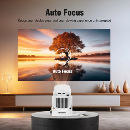 Magcubic HY310 Auto Focus Projector - 330 ANSI Lumens, Google Assistant, 8K Decode, Native 1080P, BT5.4, WIFI6, Android 14, Built-In Speaker, Allwinner H726, 180° Flexibility, 130" Screen, 60Hz Refresh Rate, Mini Portable Home Cinema Projector