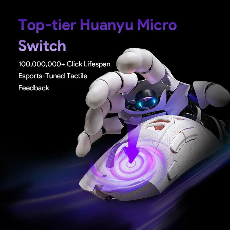 FURYCUBE G11 Tri-Mode Gaming Mouse with PAW 3311 Sensor, 2.4G, Bluetooth, Wired Connectivity, Rechargeable, RGB Lighting - Ideal for Gaming and Office Use, Perfect Birthday Gift for Him