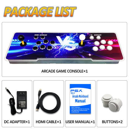 Pandora Box Retro Arcade Console - 29,800 Games, Dual HDMI Output for HD TV, Projector, and PC, 3D Game Support for 1 to 4 Players, Features Save, Pause, Favorites, and Game Management