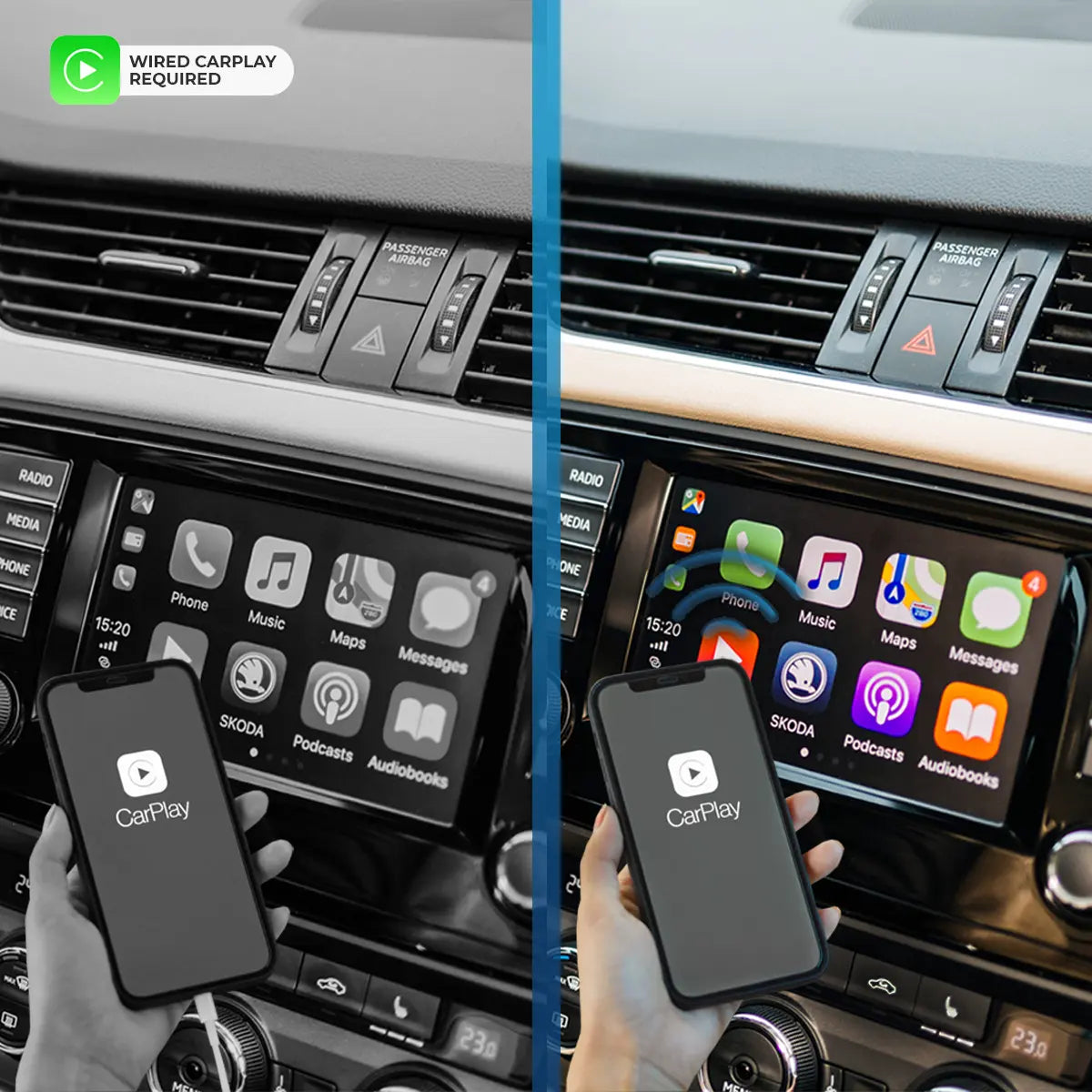 Autosky Ai Box Lite X - Enhance Your Vehicle Experience with Wired Apple CarPlay and Hotspot Connectivity