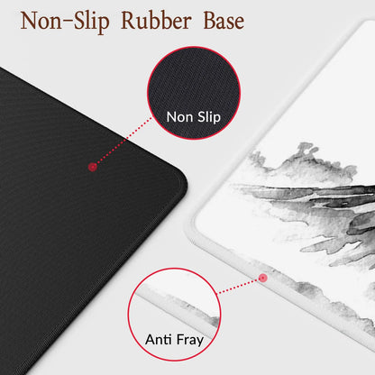 Cherry Blossom Design Rectangular Mouse Pad with Non-Slip Rubber Base, Washable for Office, Work, and Gaming Use