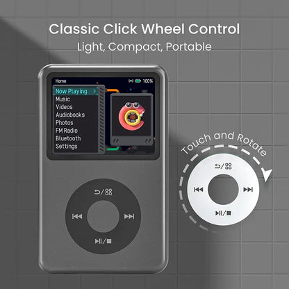 Innioasis Y1 Retro MP3 Player with Bluetooth - 2000s Digital Music & Video Player, 2.4" Display, Hi-Fi Sound, Portable Music Player for Daily Use