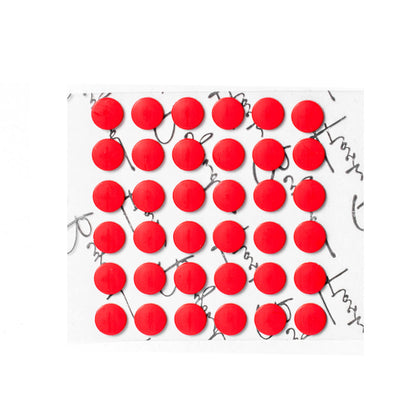 Flashbeyond 60 Dot Mouse Skates – PTFE for Glass Mousepad | Adjustable Glide & Precision Control | Easy Apply | Crimson Red