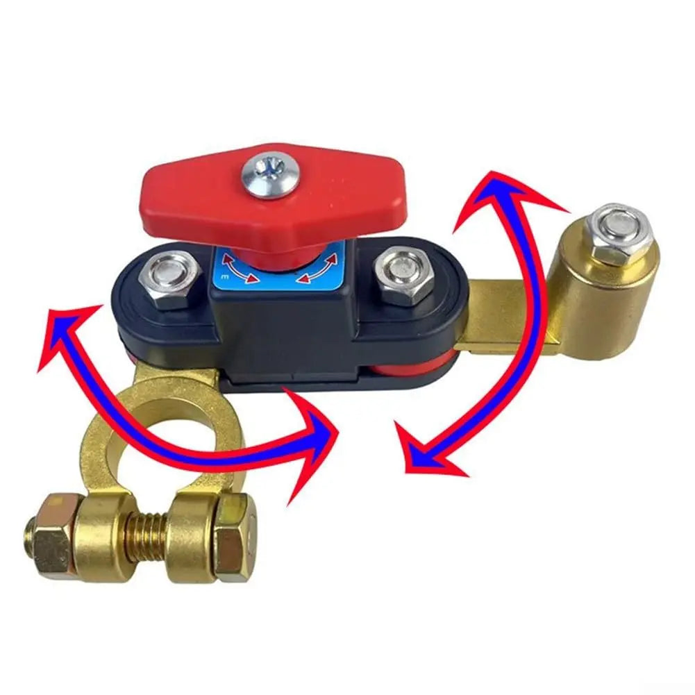 Car Battery Power Cut-Off Switch Breaker - High Conductivity Pure Copper Disconnect Switch for Vehicles, Boats, and RVs