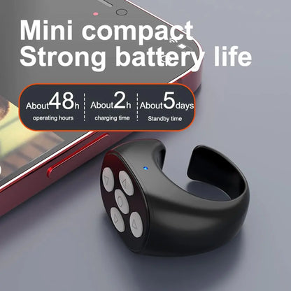 Wireless Remote Control Ring: Versatile Selfie Video Controller and Automatic Page Turner for Mobile Applications