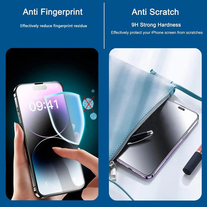 Privacy Screen Protector Film Set - Anti-Glare, Eye Protection, Scratch-Resistant Tempered Glass for iPhone 17/16/15/13/12/11 Pro Max