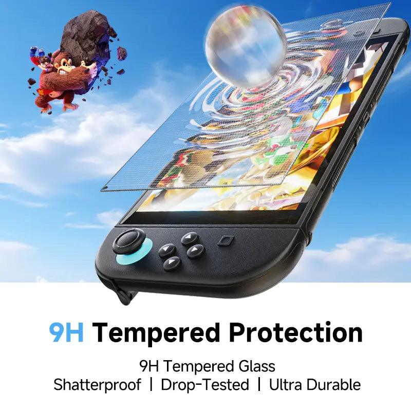 NEW - MAGIC JOHN Auto-Alignment Onetouch for Nintendo Switch 2 Screen Protector 7.9'' 2025 Tempered Glass, Accessories, 30 Seconds Installation, Bubble Free, Anti-Scratch, Touch Sensitive, Ultra-Clear