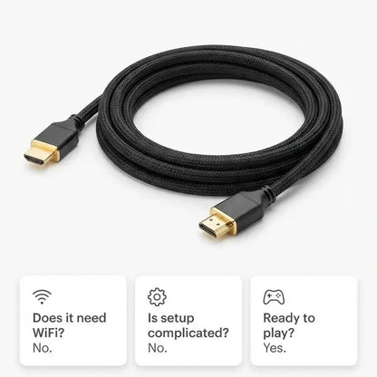 EFFUN Wired AV to HDMI Converter Cable - Compact USB Plug-and-Play Video Casting Accessory for Retro Gaming Consoles, Perfect Electronic Gift for Children