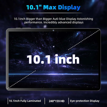 Ultra Slim 10.1” Android Tablet with Keyboard and Stylus - Versatile All-In-One Device for Academic and Professional Use, Ideal for Daily Productivity and Entertainment