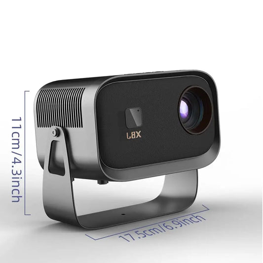 Summervibes2026 Upgraded Black Projector, Father’S Day Gift; Supports 4K/1280P HD; Bluetooth Projector with Built-In Speakers; Portable Mini Outdoor Movie Projector for Summer; Compatible with Laptops, Smartphones, Smart TV Sticks, Xbox, and PS5; Ideal Bi