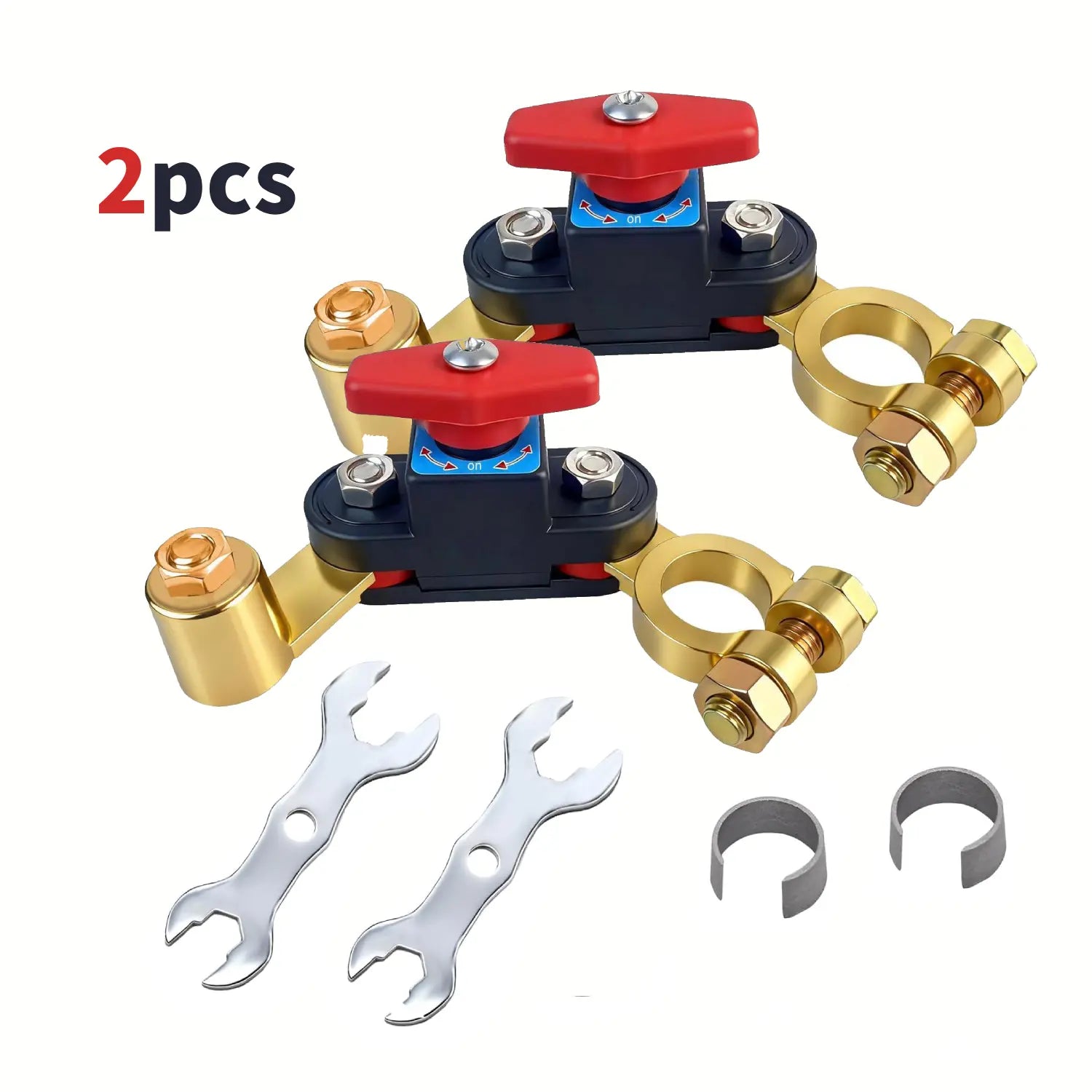 Car Battery Power Cut-Off Switch Breaker - High Conductivity Pure Copper Disconnect Switch for Vehicles, Boats, and RVs