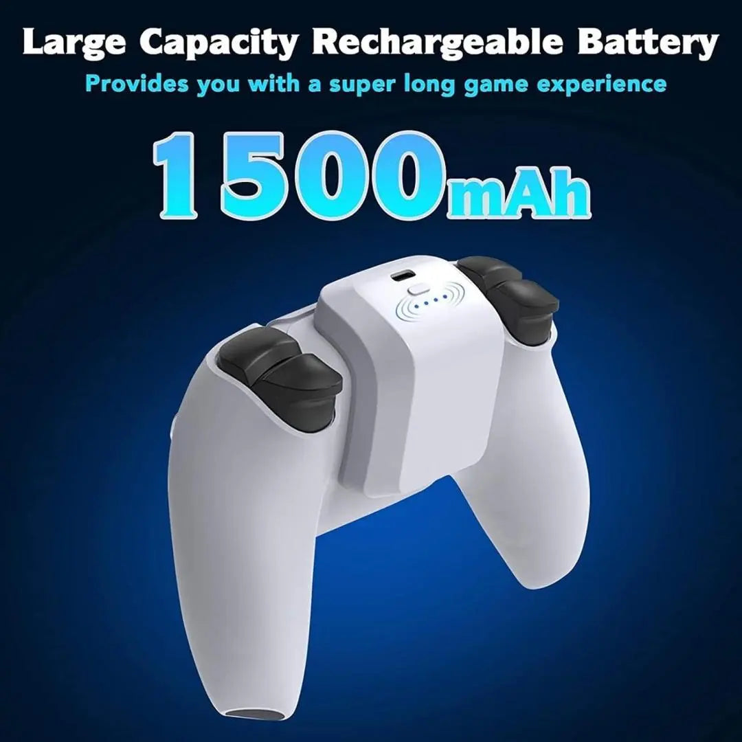 Rechargeable Battery Pack and Clip for PlayStation 5 Controller – Gaming Console Accessories