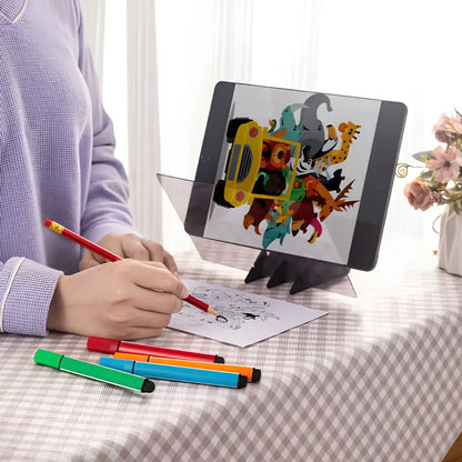 Professional Lightweight Optical Drawing Tracing Pad - Portable Projector Painting Copy Board with Mirror Reflection for Art, Sketching, and Stencil Use - Ideal Gift for Students and Artists