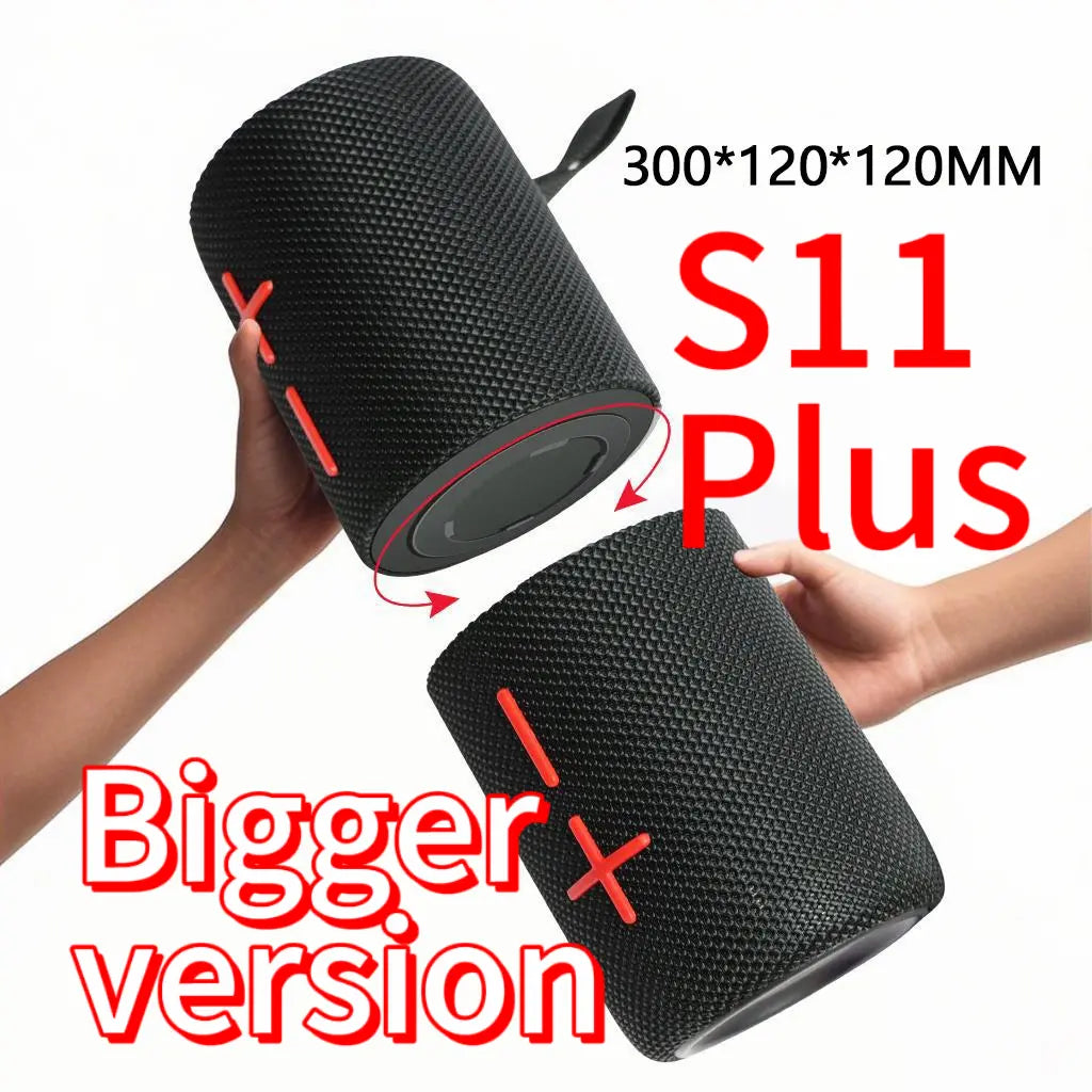 CYBORIS S11 Plus/S11 2-in-1 Bluetooth Speaker - 40W/20W High Volume Stereo, IPX6 Waterproof, 24 Hours Playtime, Bluetooth V5.3 Connectivity for Smartphones and More, Premium Audio Subwoofers