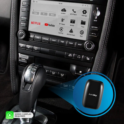 Autosky Ai Box Lite X - Enhance Your Vehicle Experience with Wired Apple CarPlay and Hotspot Connectivity