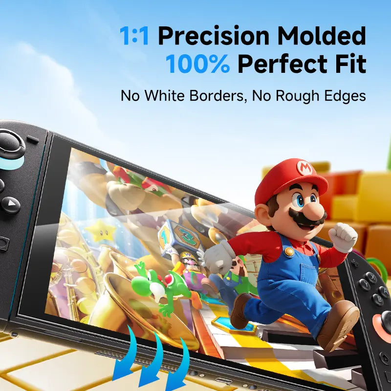 NEW - MAGIC JOHN Auto-Alignment Onetouch for Nintendo Switch 2 Screen Protector 7.9'' 2025 Tempered Glass, Accessories, 30 Seconds Installation, Bubble Free, Anti-Scratch, Touch Sensitive, Ultra-Clear