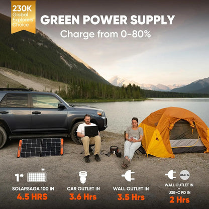 The New Jackery Explorer 300 Portable Power Bank Features a 292Wh Lithium Iron Phosphate (Lifepo4) Battery and a 300W AC Output (Summervibes).