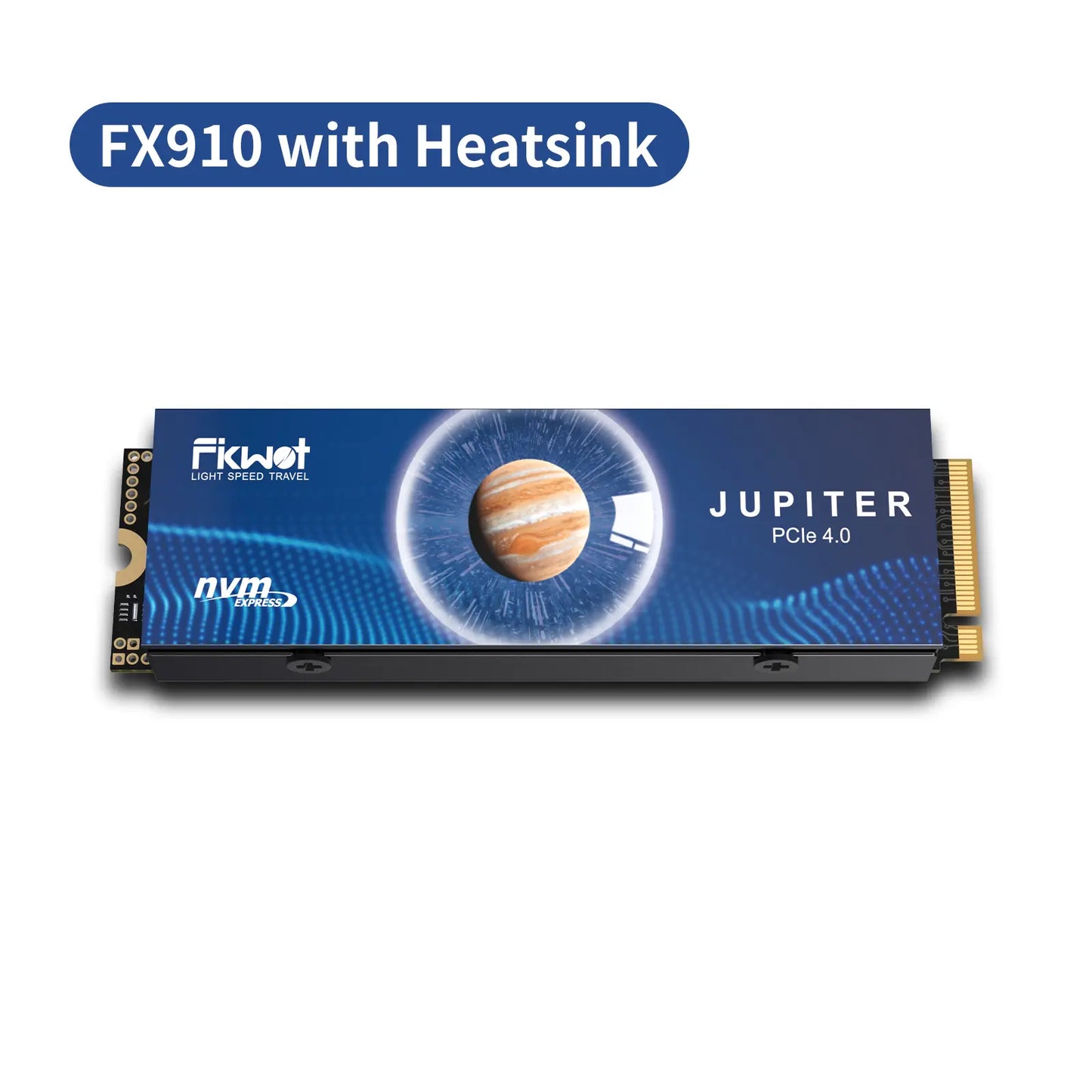 FIKWOT Internal Gaming SSD - M.2 2280 PCIe Gen 4x4 NVMe 3D NAND with High-Conductivity Graphite Heatsink, Available in 500GB, 1TB, 2TB, and 4TB, Up to 7300MB/s Read Speed, PS5-Compatible for Laptops and Desktops