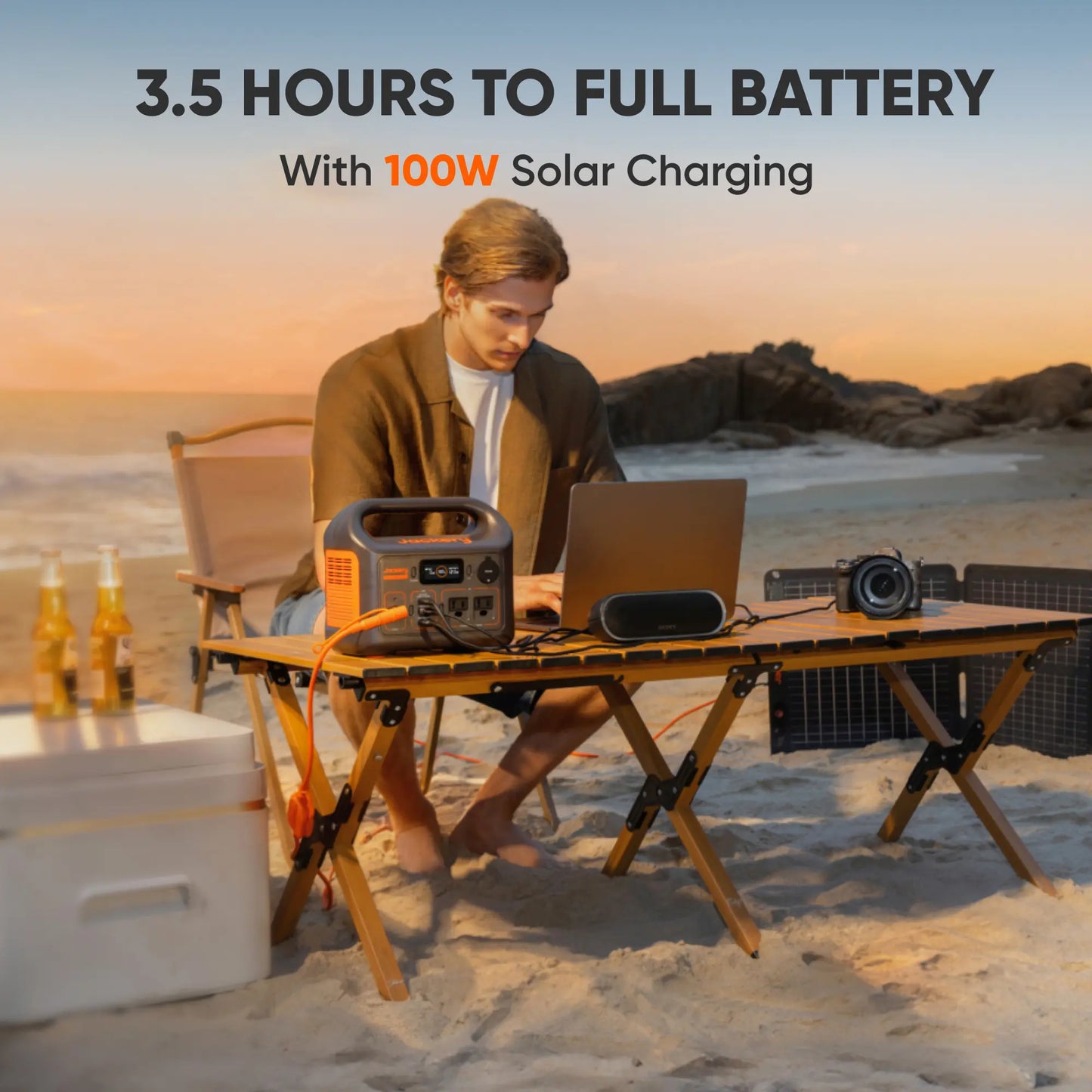The New Jackery Explorer 300 Portable Power Bank Features a 292Wh Lithium Iron Phosphate (Lifepo4) Battery and a 300W AC Output (Summervibes).