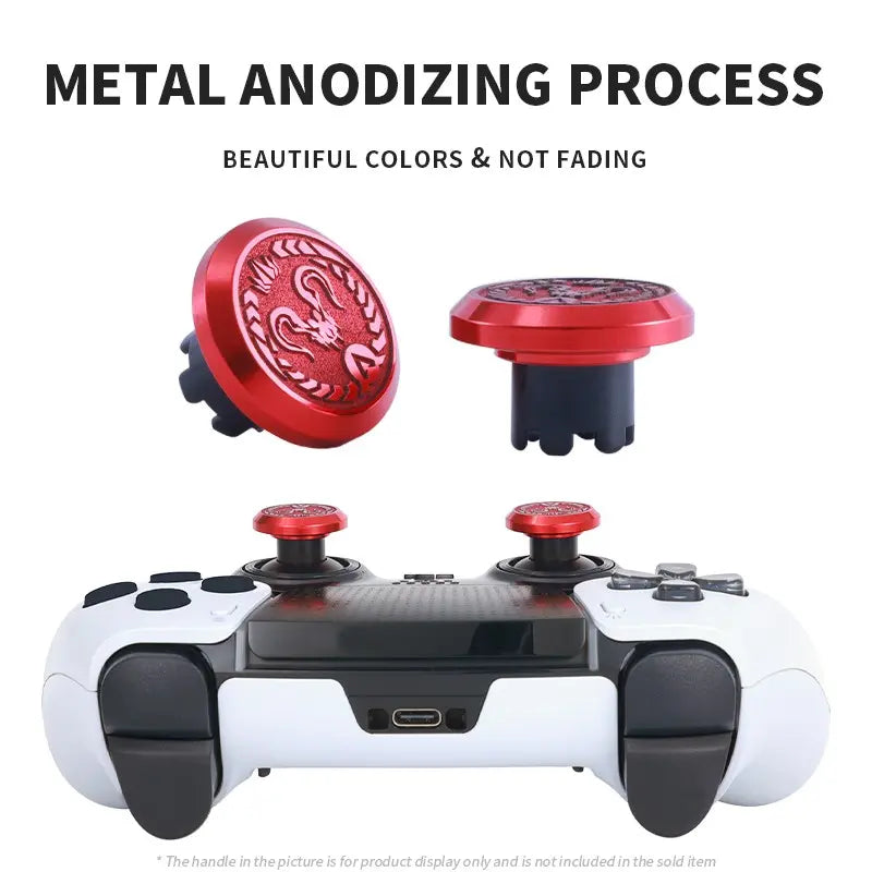 PS5 Edge Elite Wireless Game Controller with Metal Pattern Joystick and Premium Thumbstick Grips, Including Hardware Sliders and Accessories