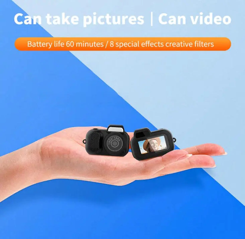 Y3000 Portable Wearable Digital Keychain Camera - Compact Vintage Design, 8GB SD Card, 1080P Video Recording, 6 Built-In Filters, 0.96-Inch HD Camcorder, Charging Capability, Perfect for Travel and Outdoor Activities