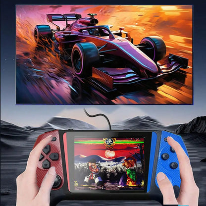 Portable Retro Video Handheld Games Console, 3.5-Inch Joystick, 500 Game Library, Wireless Controller, Rechargeable Battery, TV Connection, Handheld Cordless, Handheld Gaming Console