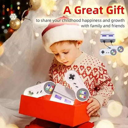 Retro Classic 620 Game Console with Dual Controllers and AV Connector - Ideal Gift for Easter and Birthdays