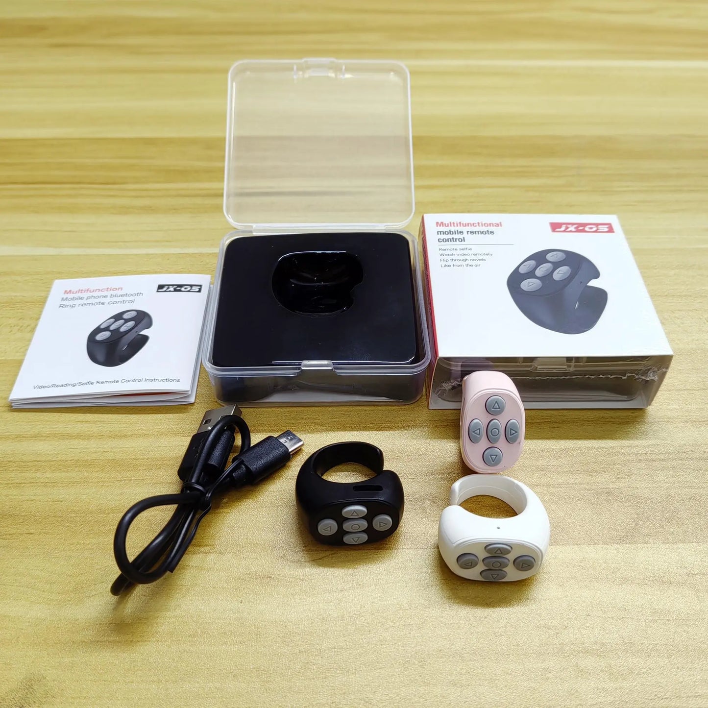 Wireless Remote Control Ring: Versatile Selfie Video Controller and Automatic Page Turner for Mobile Applications