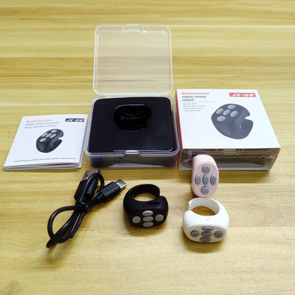 Wireless Remote Control Ring: Versatile Selfie Video Controller and Automatic Page Turner for Mobile Applications
