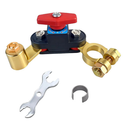 Car Battery Power Cut-Off Switch Breaker - High Conductivity Pure Copper Disconnect Switch for Vehicles, Boats, and RVs