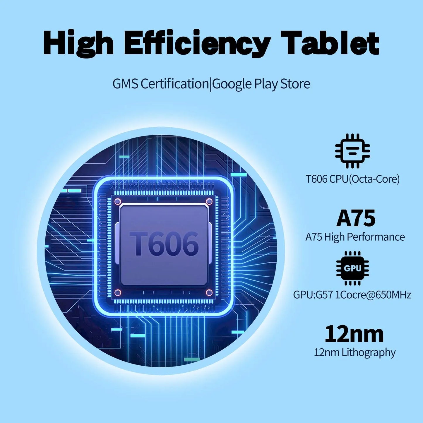 10.1-Inch Android 14 Tablet with HD Display, 128GB Storage, Dual Channel Speakers, Dual Cameras, and Dual Band WiFi for Enhanced Entertainment and Productivity