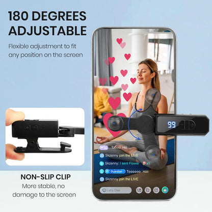 IMOLI Rechargeable Automatic Clicker - Efficient Screen Tap Simulator for Smartphones and Controllers | Smart Trigger for Shopping, Rewards, Live Broadcast Engagement, and Task Management