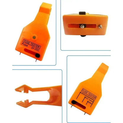 24V DC Car Fuse Tester and Puller – Efficient Tool for Testing, Locating, and Removing Blown ATO/ATC/ATM Blade and Glass Tube Fuses in Vehicle Fuse Boxes