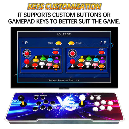 Pandora Box Retro Arcade Console - 29,800 Games, Dual HDMI Output for HD TV, Projector, and PC, 3D Game Support for 1 to 4 Players, Features Save, Pause, Favorites, and Game Management