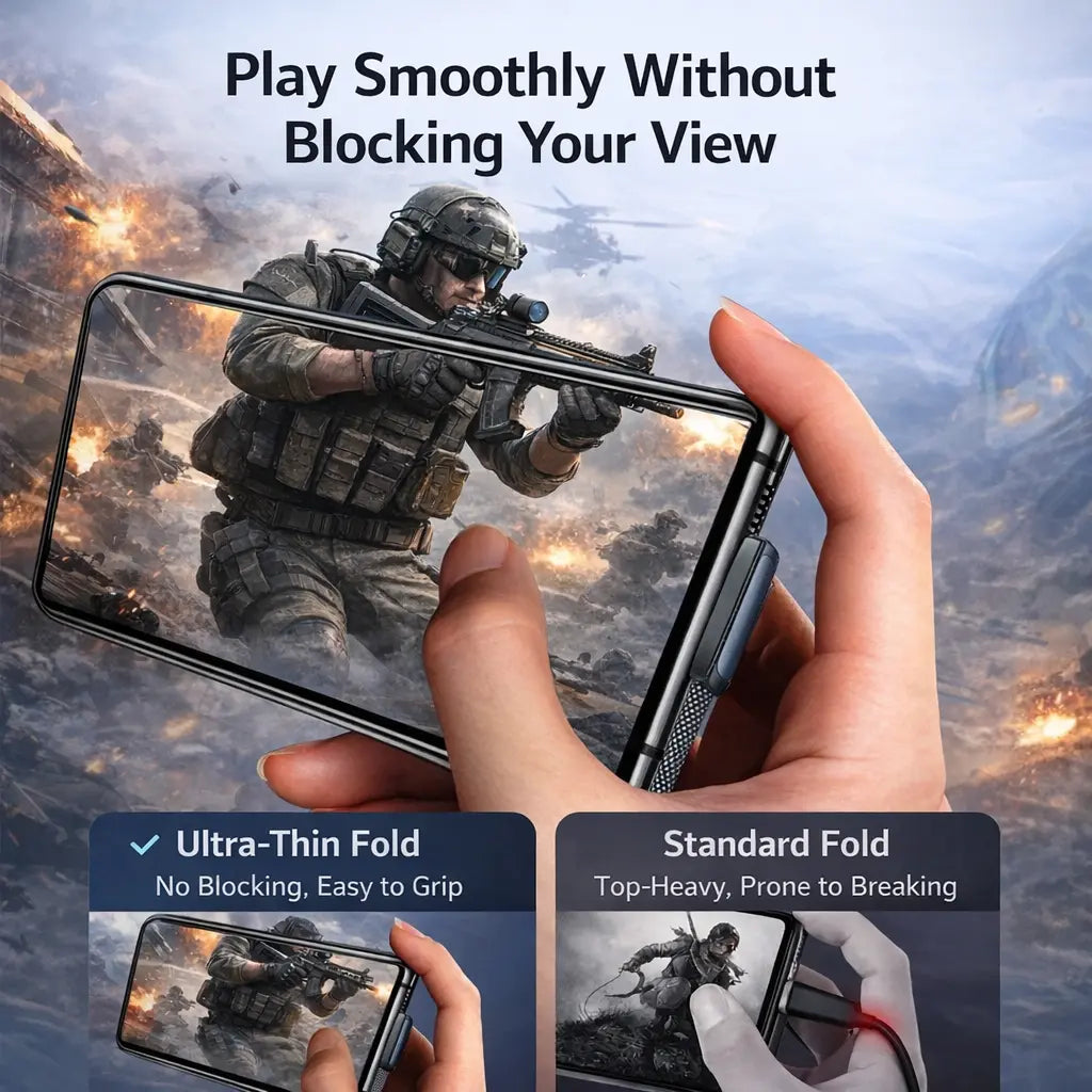 PD30W Right Angle Lightning Cable - Fast Charging Braided Durable Cord for Gaming, Compatible with iPhone 6-14, Safe and Stable Charging, No Blocking Hands While Playing, Available in 3.3 Feet and 6.6 Feet Lengths